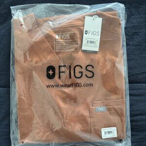 FIGS Leon Top and Axim Pants Scrub Set - Mocha (BRAND NEW) (LIMITED COLOR)